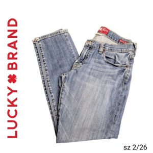 Lucky Brand Sienna Cigarette Medium Wash Distressed Blue Denim Jeans - Picture 1 of 9