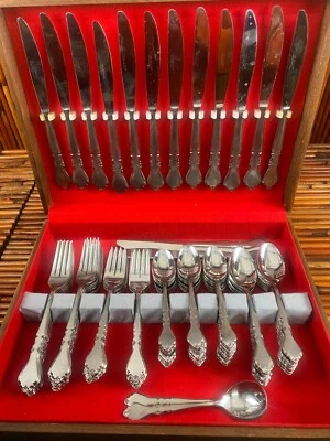 Stanley Roberts * Rogers DORCHESTER Burnish Stainless Flatware CHOICE MINT (B4) - Image 1 of 3