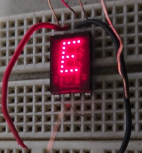 5082-7340 HP hexadecimal indicator Red Dot Matrix 7.4mm LED Display tested - Picture 1 of 13