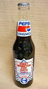 PEPSI Long Neck BOTTLE - First Winston Cup Race - Richard Patty - 1958 Toronto - Picture 1 of 10