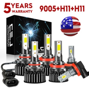 For Chevrolet Equinox 2010-2017 2018 LED Headlight High Low Beam Fog Light Bulbs - Bild 1 von 19