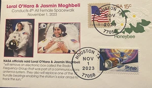 MODERN SPACE COVER : LORAL & JASMIN CONDUCTS 4TH ALL FEMALE SPACEWALK NOV 1 2023 - Picture 1 of 4
