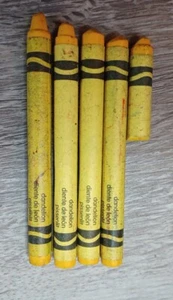 Crayola Crayons Retired Dandelion Lot USED (4) - Picture 1 of 1