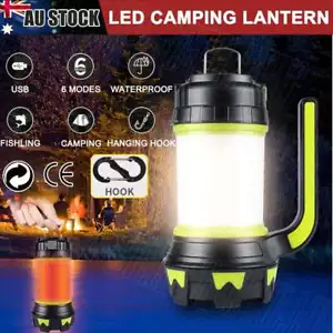 6 Light Modes LED Flashlight Camping Lantern Super Bright Torch Outdoor Lamp - Picture 1 of 12