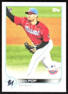 2022 6840A Topps Opening Day Zach Pop Rookie Miami Marlins #204 - Picture 1 of 2