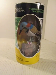 National Geographic Bewegungsaktivierter Vogel Nordflimmer Specht 2002 Neu - Bild 1 von 8