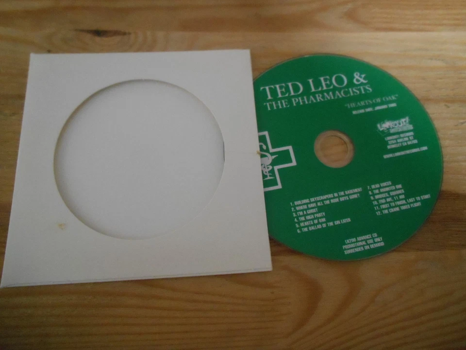 CD Punk Ted Leo / Pharmacists - Hearts Of Oak (11 Song) Promo LOOKOUT disc only - Bild 1 von 1