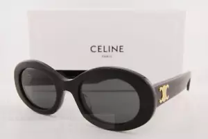 Nuevas gafas de sol CELINE CL 40194U 01A negras-doradas/gris oscuro para mujer - Imagen 1 de 2