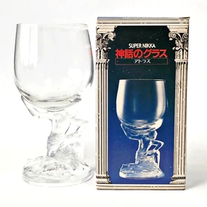 Super Nikka Whiskey Wine Clear Glass Luxury Glassware Mythical Shape Stem Rare - Picture 1 of 8