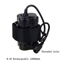 Waterproof 8.4V 12000mAh Rechargeable Battery Pack for Bike Head Light Headlamp