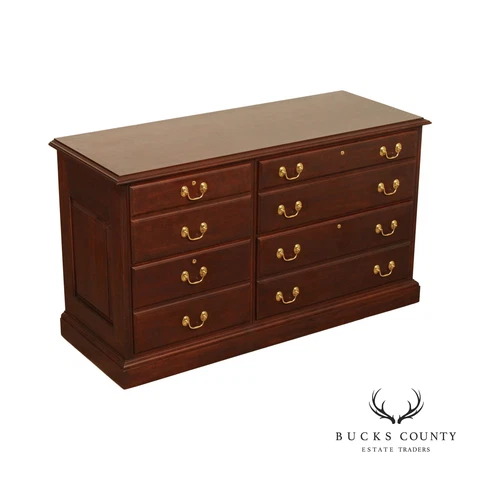 Harden Traditional Cherry Four-Drawer Office Credenza Cover