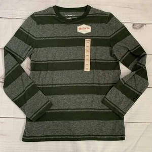 Camicia a maniche lunghe verde Urban Pipeline ragazzo taglia grande a righe NUOVA CON ETICHETTE - Foto 1 di 6