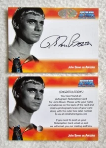 Strictly Ink Doctor Who Big Screen Additions John Bown Autograph Trading Card A1 - Picture 1 of 1