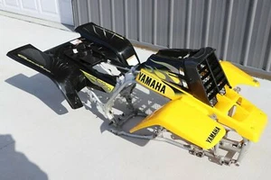 Banshee fenders gas tank plastic grill graphics BLACK YELLOW CARBON FIBER 2003LE - Picture 1 of 11