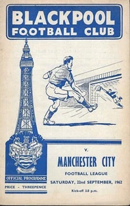 Blackpool v Manchester City. Division 1. 1962-1963 - Picture 1 of 1