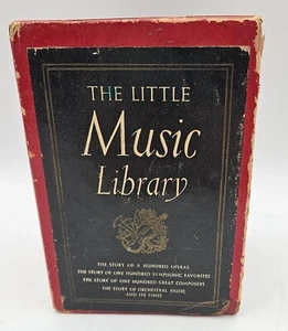 Vtg 1940s The Little Music Library 4 Book Set Composers Orchestras Symphony - Picture 1 of 21
