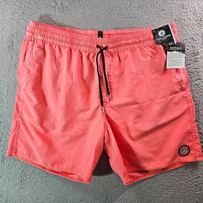 NWT Volcom Board Shorts Swim Trunks Men XXL No Liner Orange - Image 1 of 4