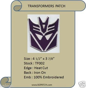 TRANSFORMERS DECEPTICON PATCH - TF002 - Picture 1 of 1