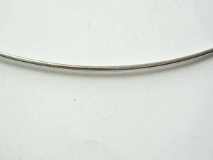 OMEGA! SOLID 750 18ct! COLLAR CADENA DESMONTABLE ORO BLANCO, 42cm-16.5in LONG - Imagen 1 de 2