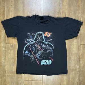 Camiseta De Colección 1996 Star Wars Darth Vader L Lucas Films Darth Maul Lado Oscuro - Imagen 1 de 5