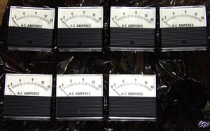 7 NEW JEWELL MODUTEC AMMETER AC 0-15 AMP! IRON VANE ANALOG PANEL MOUNT METER~USA - Picture 1 of 8