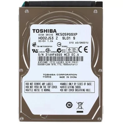 Toshiba 500GB MK5059GSXP 5400RPM SATA 2.5" Laptop HDD Hard Disk Drive 9.5mm - Image 1 of 3