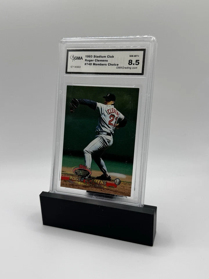 1993 Topps Stadium Club Boston Red Sox Roger Clemens Members Choice GMA 8.5 - Image 1 of 2