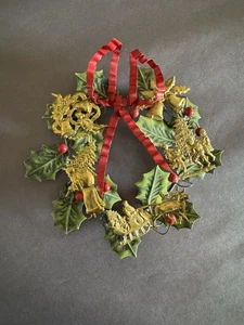 Vintage Metal Dresden-Style or Petite Choses All Seasons Wreath; Roughly 7” - Picture 1 of 2