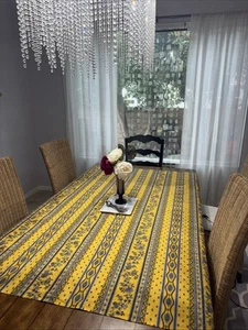 Tovaglia cotone provenzale Marat tradizione avignone fiori giallo 75x60 - Foto 1 di 4