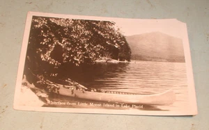 Anfang 1900 RPPC Whiteface von Little Moose Island, NY gebrauchte Postkarte - Bild 1 von 2
