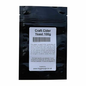 Craft Cider Perry Yeast 100g Pouch For Rapid Fermentations Homebrew Bigger Jugs  - Picture 1 of 1