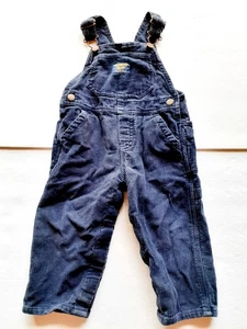 Oshkosh Jungen Overall dunkelblau Cord Kleinkind 18 Monate - Bild 1 von 9