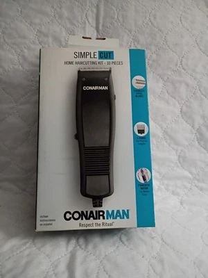 Kit de corte de pelo casero de corte simple Conair Man 10 piezas nuevo en caja Foto 1 de 4