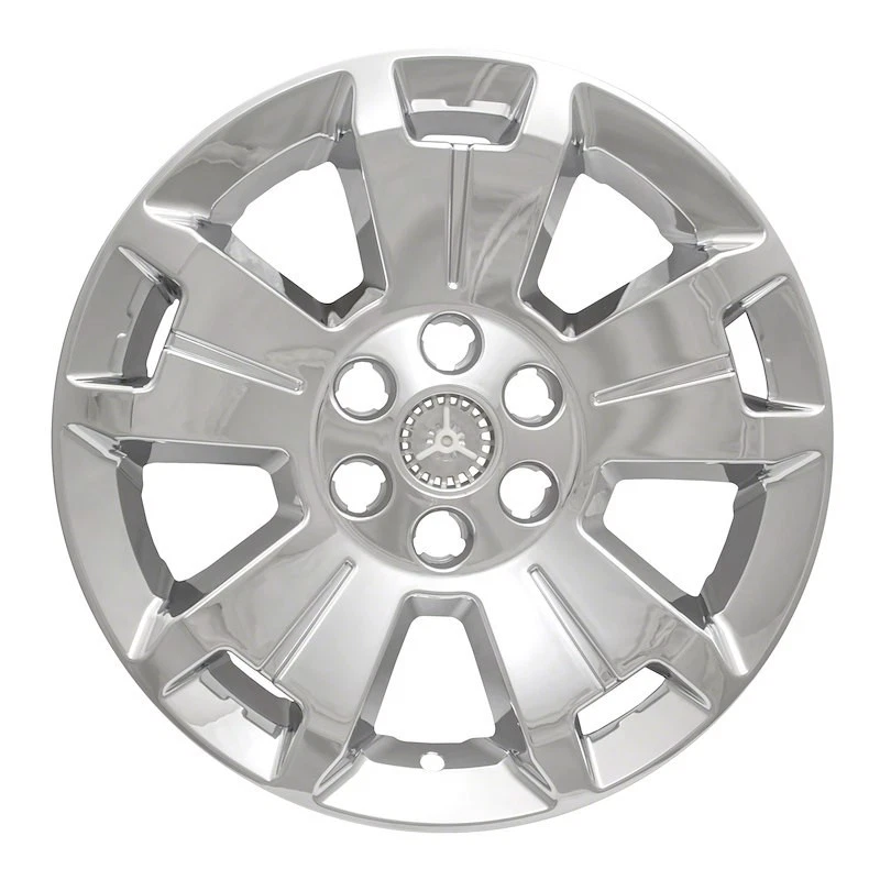 New Wheel Skin Covers Fits 2015-2022 Chevrolet Colorado 17 Inch; 5 Spoke; Chrome - Image 1 of 3