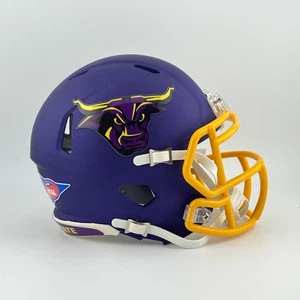 Minnesota State Mavericks CUSTOM Matte Purple Mini Football Helmet - Picture 1 of 3