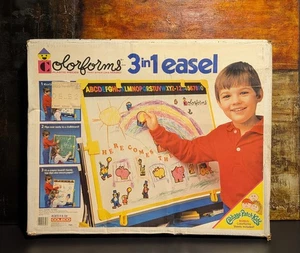 Vintage 1983 COLECO Colorforms 3 in 1 Easel w/ Cabbage Patch Kids Sheets - NEW - Picture 1 of 8