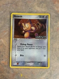 Pokemon Card Ex Delta Species Meowth HOLO 77/113 Reverse Stamped - Picture 1 of 2