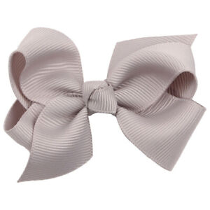 Hair Bow Boutique Baby Girls Grosgrain Ribbon With Clips Headwear Barrettes -