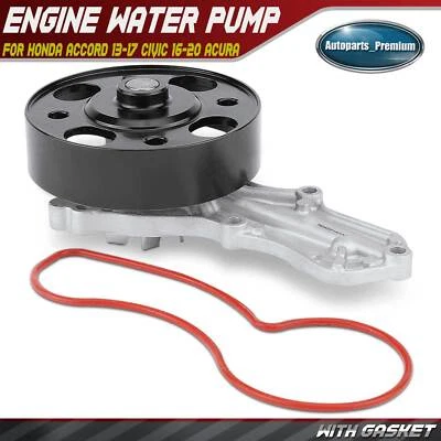 Engine Water Pump with Pulley & Gasket for Honda Accord 13-17 Civic 16-20 Acura - Image 1 of 4