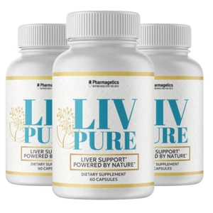 Liv Pure Capsules For Liver Detox Support LivPure - 3 Bottles 180 Capsules - Picture 1 of 7
