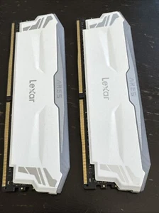 Lexar 16GB (2X8Gb) ARES RGB DDR4 RAM 4000Mt/S CL18 Desktop Memory, White - Photo 1/2