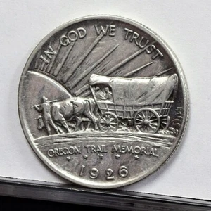 1926-S Oregon Comm Silver Half Dollar - BU Details, Cleaned (#56702-J) - Picture 1 of 8