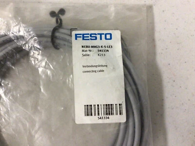 1PC Festo NEBU-M8G3-K-5-LE3 Connecting Cable New Fast Shipping - Image 1 of 4