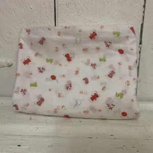 Vintage Cotton Thin Fabric Baby Ducks & Baby Kittens Balloons Flowers~ 3.8 Yds - Picture 1 of 5