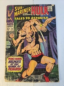 Tales to Astonish #94 VG- 3.5 (1967 Marvel Comics) Silver Age Sub-Mariner & Hulk - Picture 1 of 22
