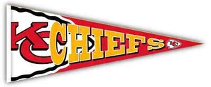 Kansas City Chiefs Wooden Team Pennant by Fan Creations 23" x 9"x .25 - Picture 1 of 1