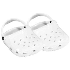 Puppenkleidung 18 Zoll Schuhe Clogs Polliwog Sandalen weiß Sophia's passt AG Puppen - Bild 1 von 3