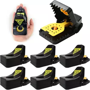 6 Pack Mouse Traps, Small Mice Trap Indoor Quick Effective Mousetrap Catcher, fo - Picture 1 of 12
