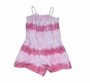 Girls Gap Size XXL Pink Tye Dye Spaghetti Strap Romper - Picture 1 of 3