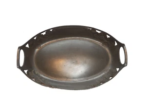 Antique vintage Jugendstil Orivit AOG 3007 Pewter Oval Tray Dish Bread Bowl - Picture 1 of 9